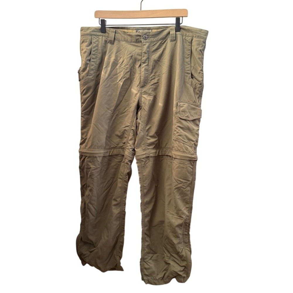 Mountain Khakis Mens Convertible Pants 40x30 Olive Green Hiking Gorpcore Camping